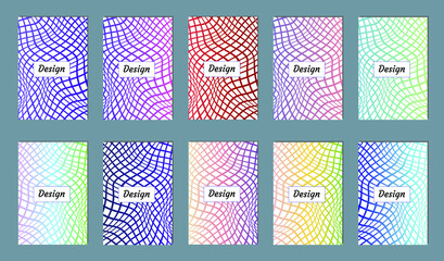 Minimal covers design. Colorful linear patterns. Vibrant background for screen, poster, banner, wallpaper, social media post
