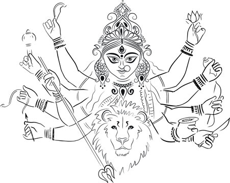 Goddess Maa Kali Painting by Arush Banerjee-saigonsouth.com.vn