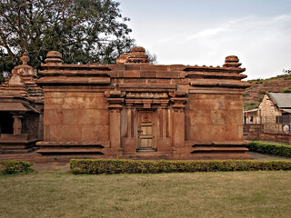 Ancient stone made temple house in Badami, Karnataka, India