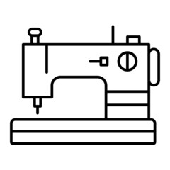 Vector Sewing Machine Outline Icon Design