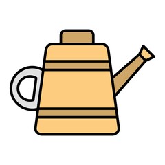 Obraz premium Vector Watering Can Filled Outline Icon Design