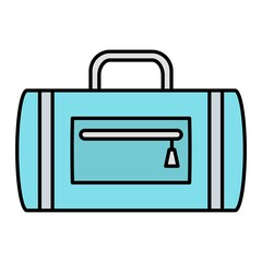 Vector Sport Bag Filled Outline Icon Design