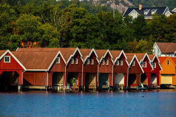 boat houses in Renne, Norway