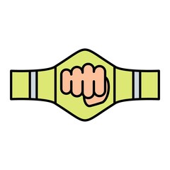 Vector Champion Belt Filled Outline Icon Design