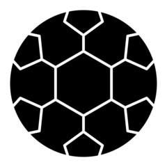 Vector Football Glyph Icon Design