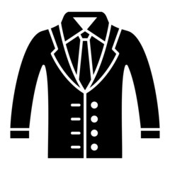 Vector Coat Glyph Icon Design