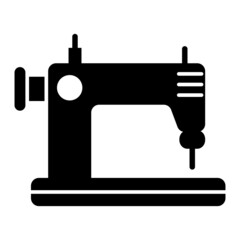 Vector Sewing Machine Glyph Icon Design