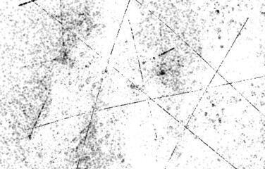 Grunge Black And White Urban. Dark Messy Dust Overlay Distress Background. Easy To Create Abstract Dotted, Scratched, Vintage Effect With Noise And Grain