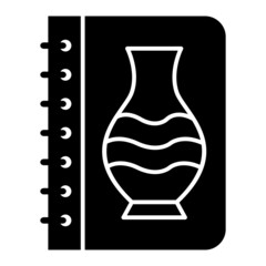 Vector Museum Book Glyph Icon Design