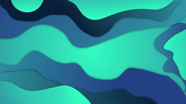 Looped stylish abstract shape background, motion graphics