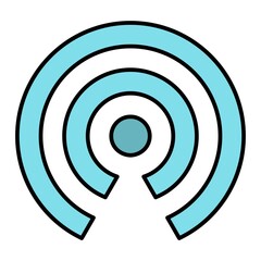 Vector Air Drop Filled Outline Icon Design