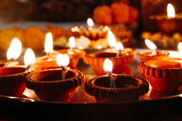 Light of Indian Traditional Oil Lamps for Happiness in every home in events	