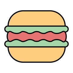 Vector Macaron Filled Outline Icon Design