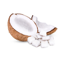 Coconut Isolated on white background