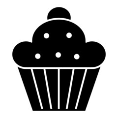 Vector Muffin Glyph Icon Design