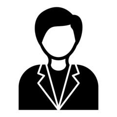 Vector Chemist Glyph Icon Design