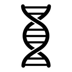Vector DNA Glyph Icon Design