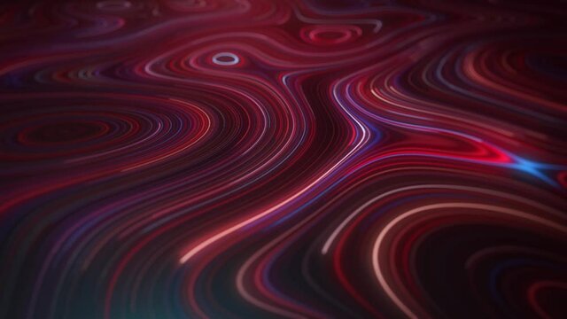 Abstract Flowing Particle Lines Data Concept Background Loop/ 4k animation of an abstract technology background with flowing particle lines for communication and data connecting symbolism seamless loo
