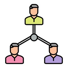  Vector Network Filled Outline Icon Design