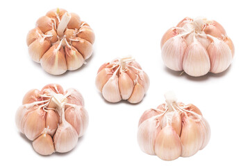 Garlic isolated on a white background.