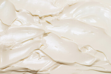 White whipped cream texture.