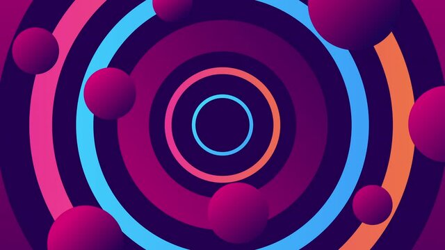 Looped stylish abstract shape background, motion graphics