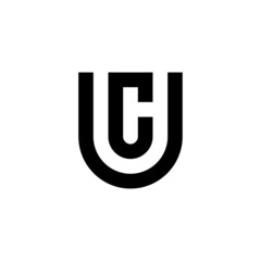 UC Initial letter monogram logo