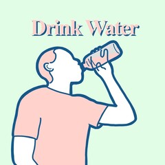 水ダイエットの重要性を伝えるためのイラスト