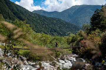 Fototapeta na wymiar landscape in the mountains