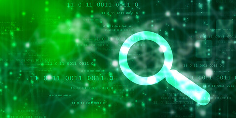 search button 2d illustration
