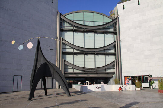 MAMAC - Museum of Modern and Contemporary Art (Mus&eacute;e d&rsquo;art moderne et d&rsquo;art contemporain) in Nice, France. Opened on 21 June 1990. Nice, France - September 2021.