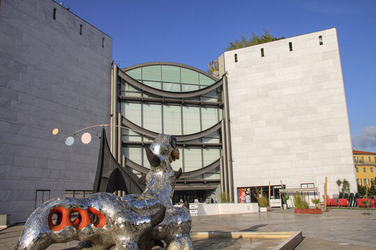 MAMAC - Museum of Modern and Contemporary Art (Mus&eacute;e d&rsquo;art moderne et d&rsquo;art contemporain) in Nice, France. Opened on 21 June 1990. Nice, France - September 2021.