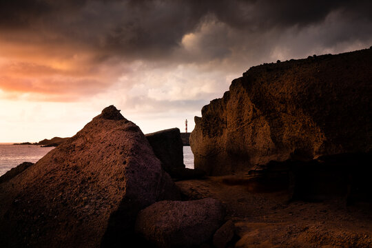 The neighborhood of "El Por&iacute;s de Arico", on the coast of Tenerife island (Canary Islands, Spain)