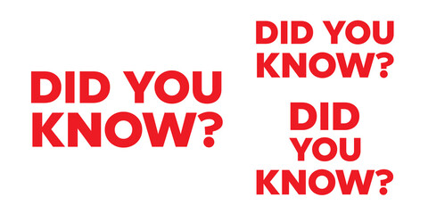 did you know vector icon