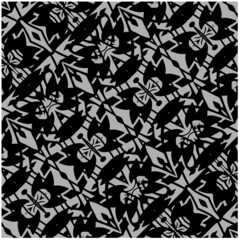 vector pattern in geometric ornamental style. Black and white pattern.