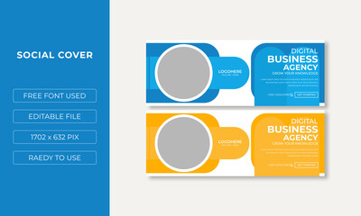 Creative and Modern Social media cover template design