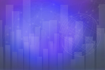 2d illustration futuristic business background pattern graph concept
