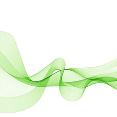 green wave. abstract illustration.  graphics. eps 10