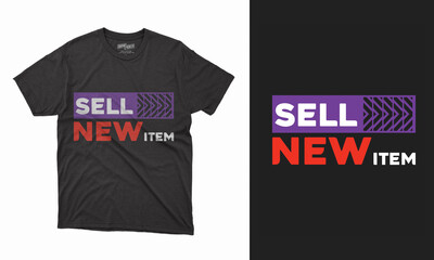 Typography and vector t-shirt design template