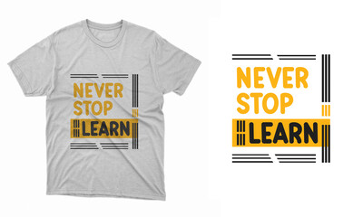 Typography and vector t-shirt design template