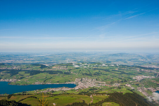 Rigi, K&uuml;ssnacht am Rigi, Rigi Kulm, Pilatus, Rigi Staffel, Rigi Staffelh&ouml;he, Vierwaldst&auml;ttersee, Bergbahn, Wanderweg, Aussichtspunkt, Sommer, Zentralschweiz, Schweiz