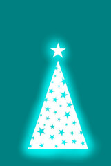 abstract christmas tree