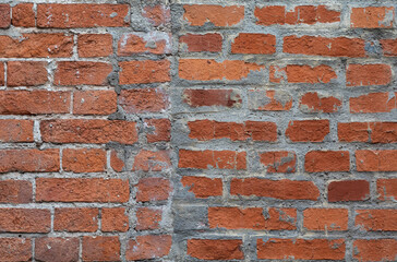 Fototapeta premium Red wall texture bricks old texture