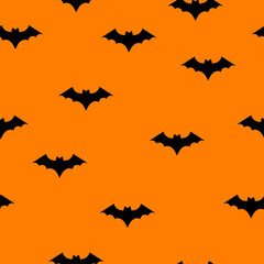 Seamless background with bats. Vector illustration. pattern