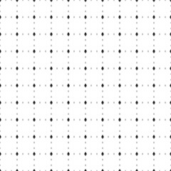 Square seamless background pattern from geometric shapes are different sizes and opacity. The pattern is evenly filled with small black ethereum symbols. Vector illustration on white background