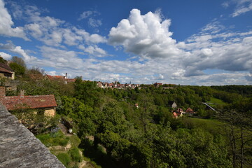 Rothenburg - Bayern - Ausblick auf dem rothenburger Forst