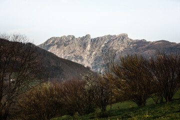 Look at Aiako Harriak three peaks at the Basque Country..