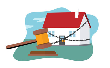 confiscated house due to loan default