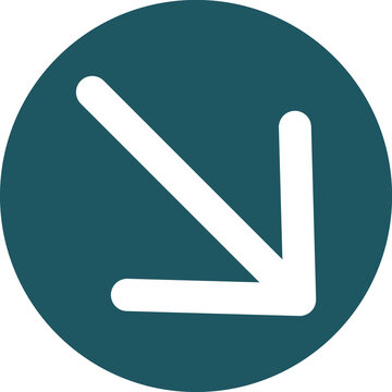 Right Down Vector icon that can easily modify or edit

