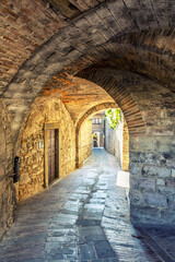 Fototapeta premium A beautiful view of Gubbio, medieval town in the Province of Perugia